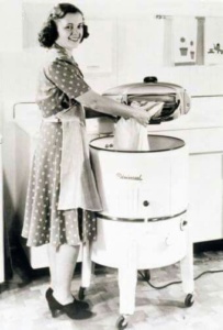 vintage, retro, washing machine, 1950s, memories, childhood