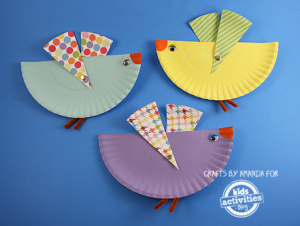 Easter, spring, kids crafts, birds