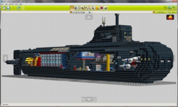 Lego, submarine, DIY, crafters, crafting, creative, models, figures,